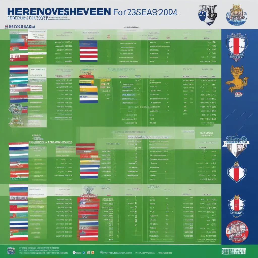 Lịch thi đấu Heerenveen mùa giải 2023-2024 với kết quả