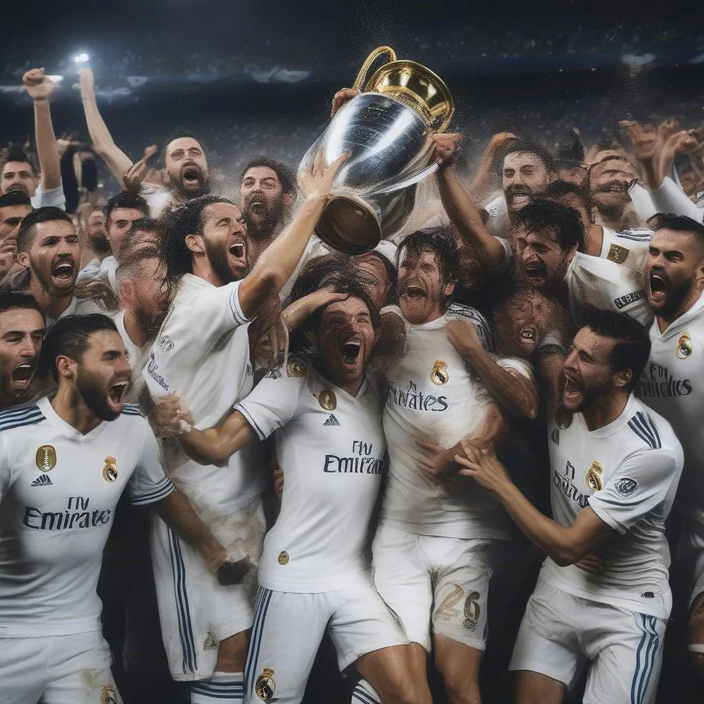 Hình ảnh Real Madrid vô địch La Liga 2023: Tinh thần chiến đấu phi thường 