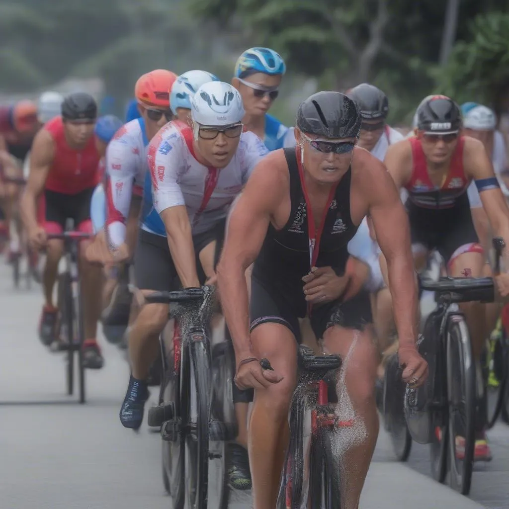 Vận động viên Ironman 70.3 Đà Nẵng vượt qua giới hạn bản thân, kiên cường chiến đấu để giành chiến thắng