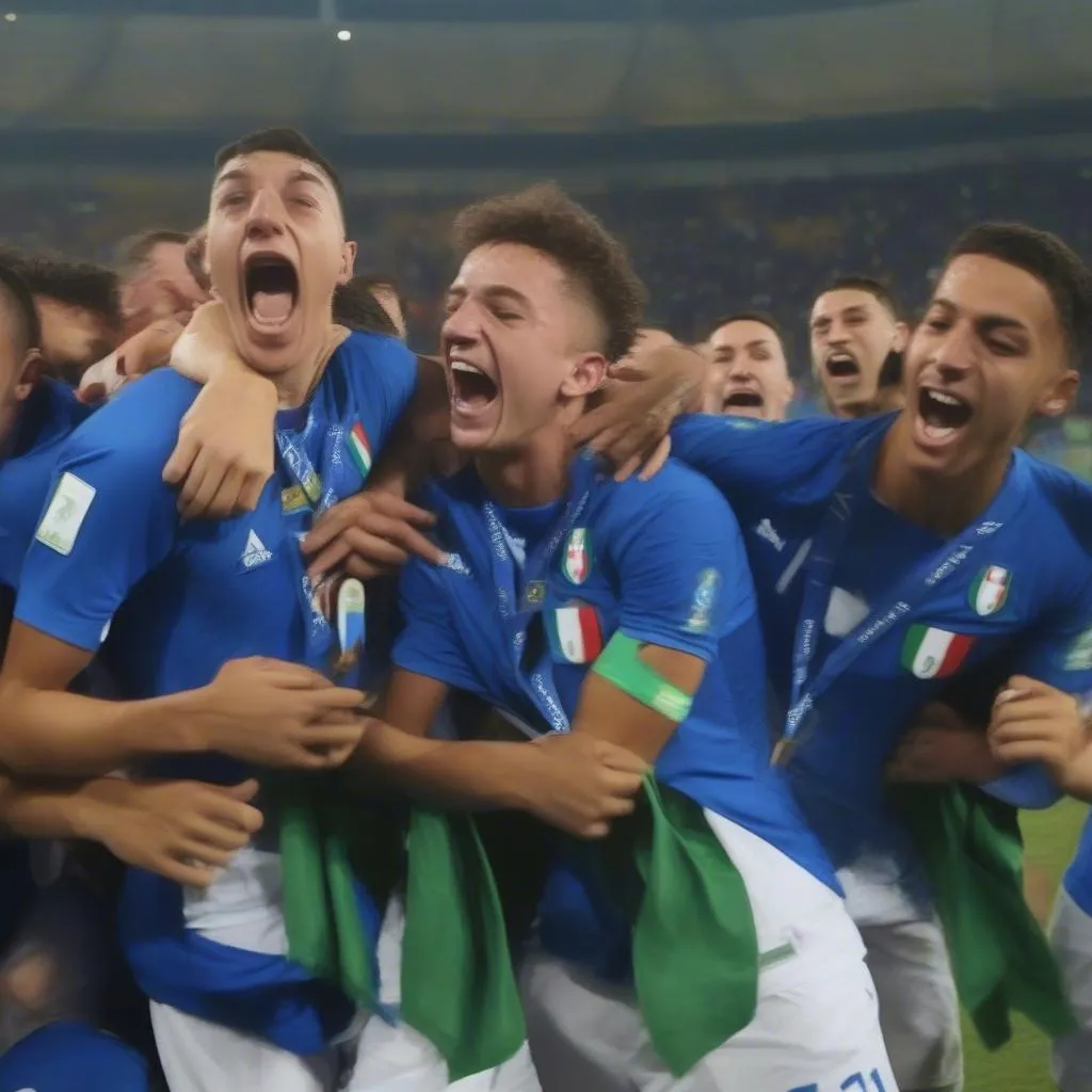 Italia U20 nâng cao cúp vô địch World Cup