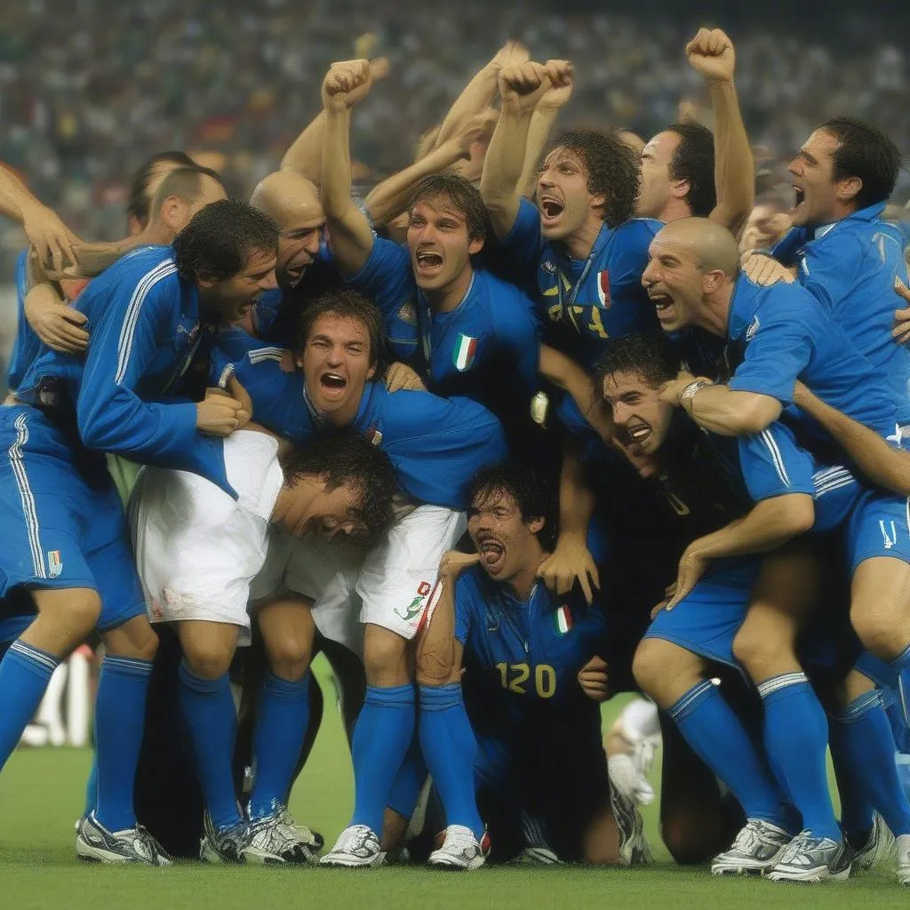 Hình ảnh đội tuyển Italia vô địch World Cup 2006