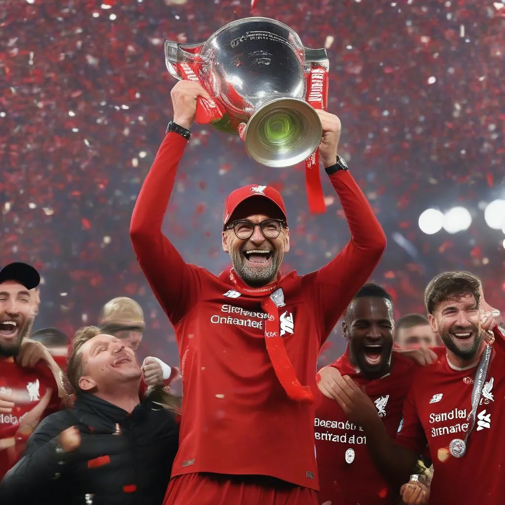 jurgen klopp liverpool ăn mừng