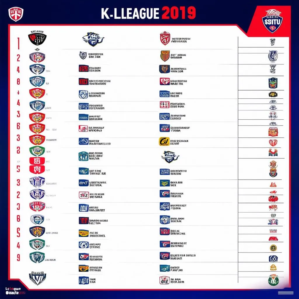 Cán cân lực lượng K League 2019