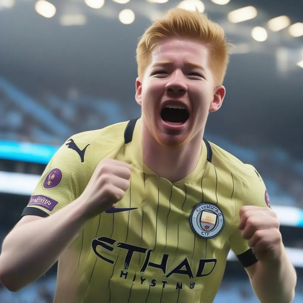 Kevin De Bruyne Ăn Mừng Bàn Thắng