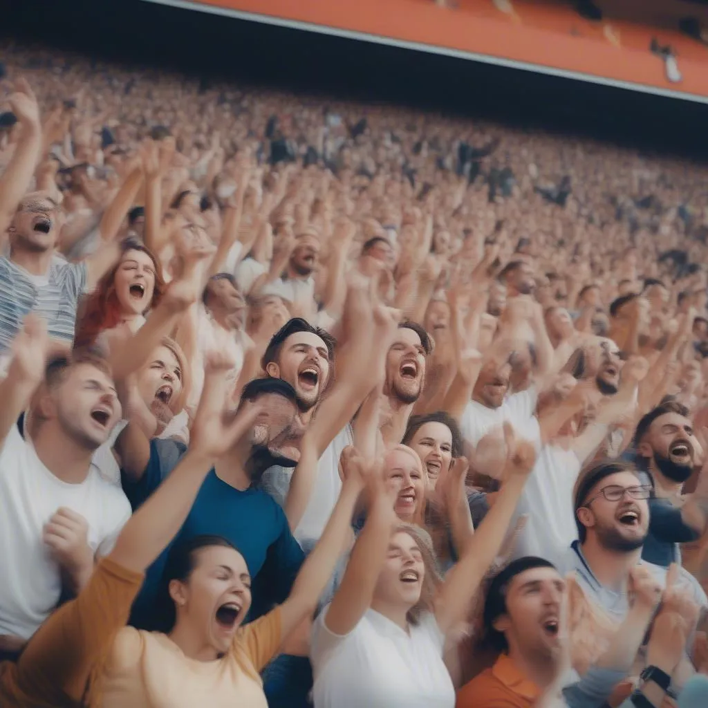 Cheering Fans