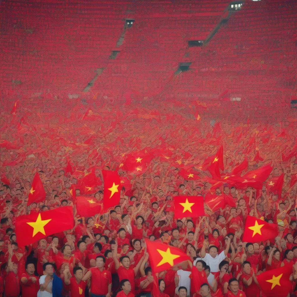 Vietnamese fans cheering