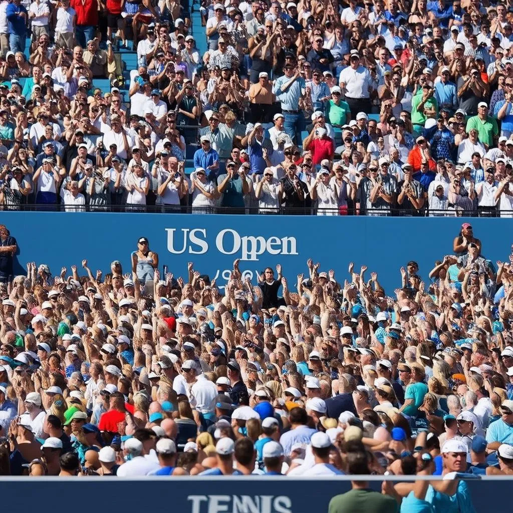 Khán giả cổ vũ tại US Open 2018