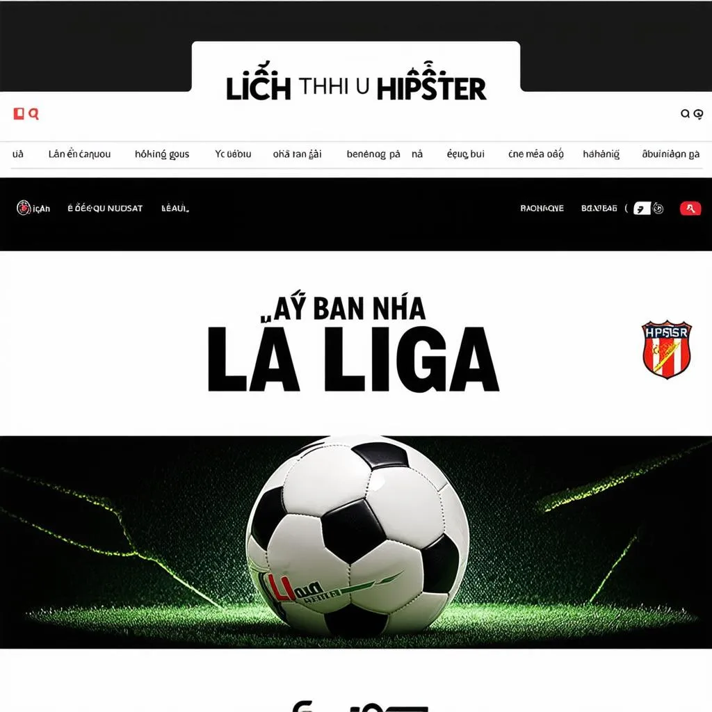 Lịch thi đấu bóng đá Tây Ban Nha La Liga