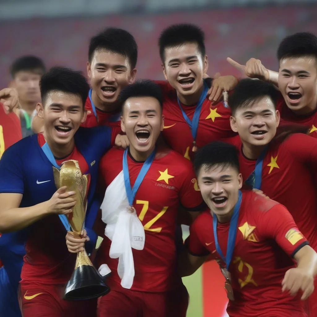 Hình ảnh đội tuyển U23 Việt Nam tại giải vô địch U23 châu Á 2018