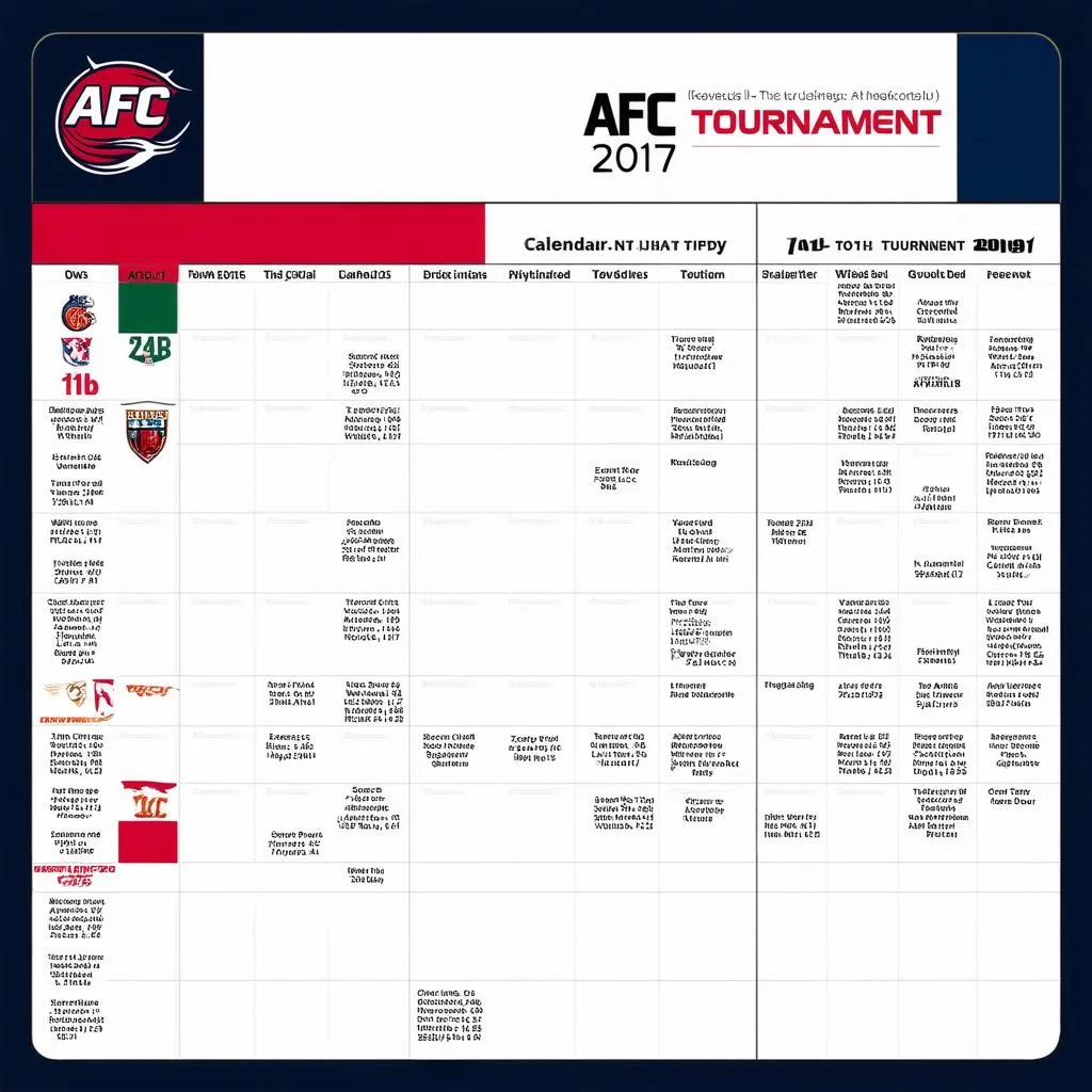 Lịch thi đấu AFC 2017