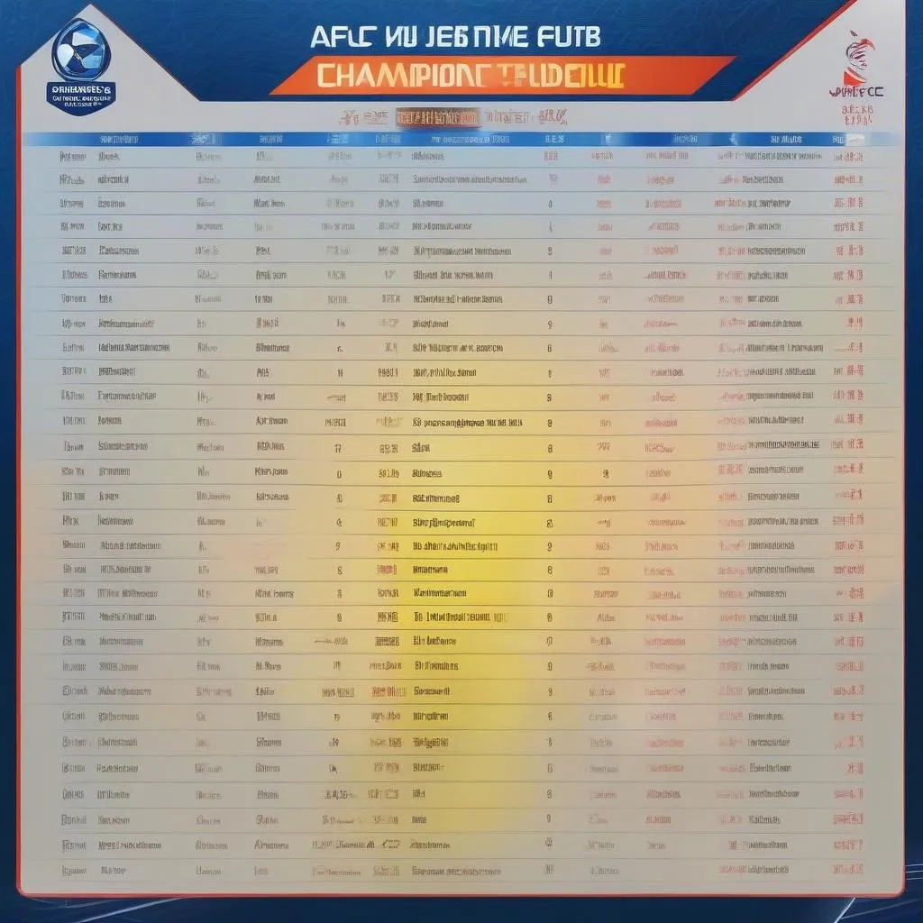 Lịch Thi Đấu AFC Champions League FLC Thanh Hóa