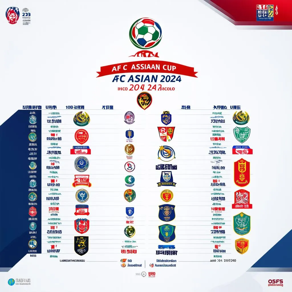 Lịch thi đấu AFC U23 Asian Cup 2024