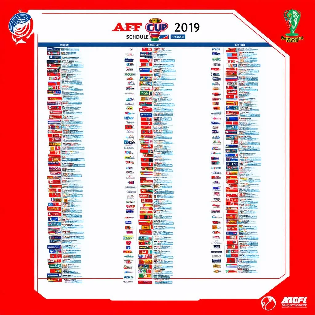 Lịch thi đấu AFF Cup 2019