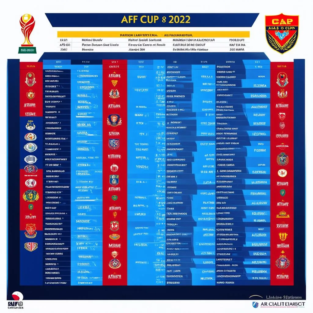 Lịch thi đấu AFF Cup 2022