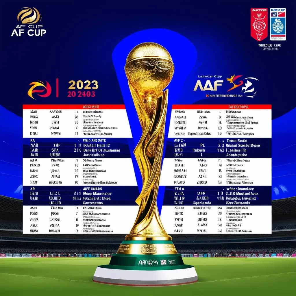 Lịch thi đấu AFF Cup 2023