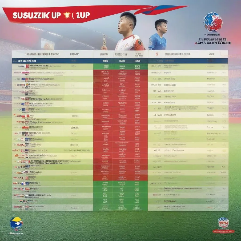 Lịch thi đấu AFF Suzuki Cup