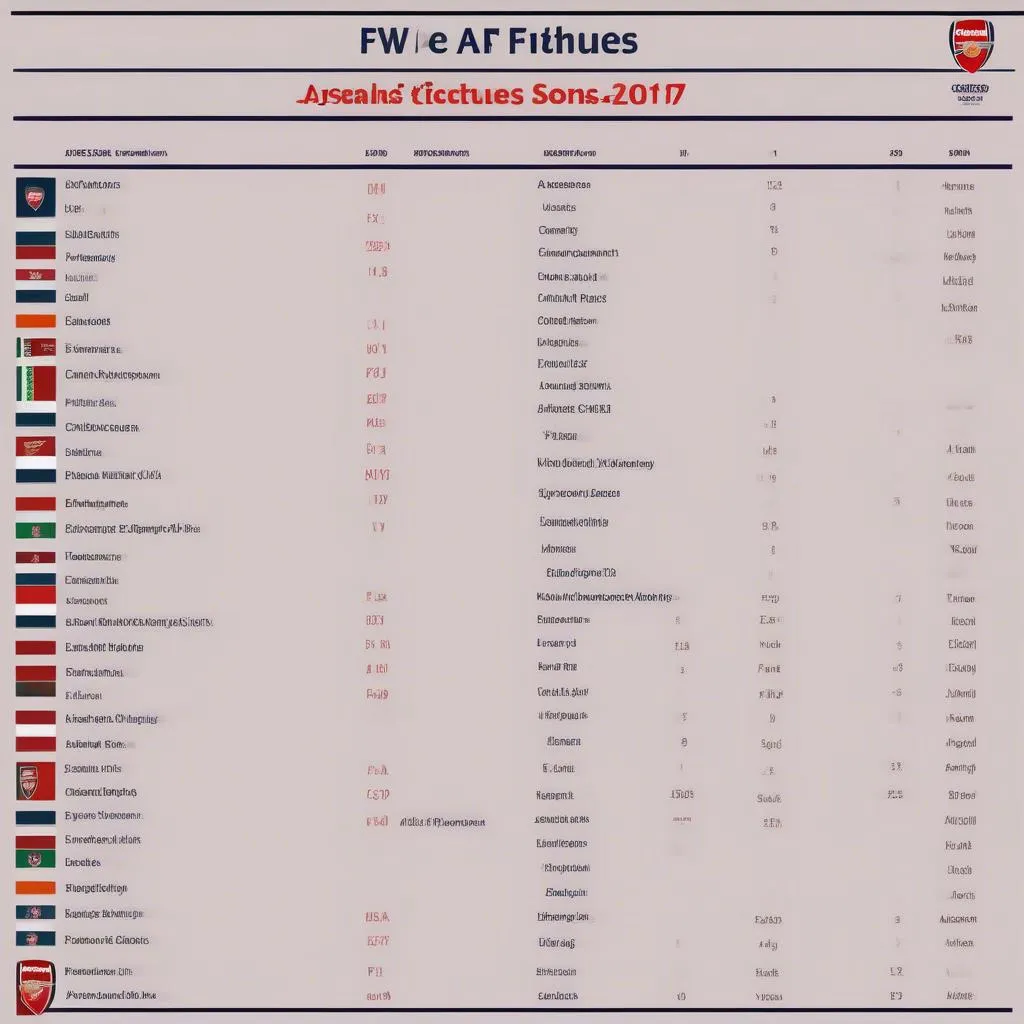 Lịch thi đấu Arsenal FA Cup mùa giải 2017