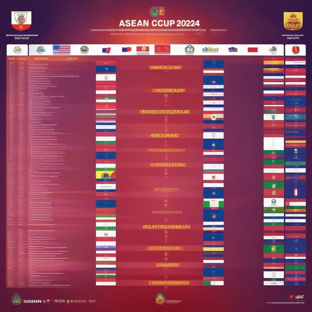 Lịch thi đấu Asean Cup 2024