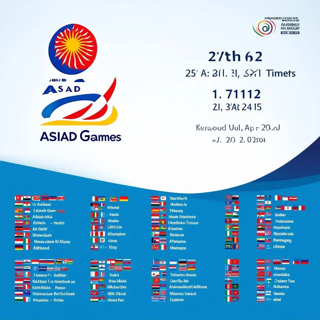 Lịch thi đấu Asiad ngày 27