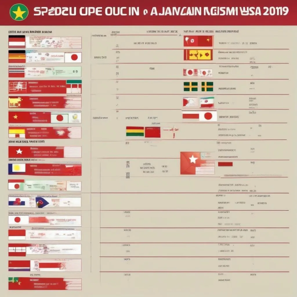 Lịch thi đấu Asian Cup 2019 của Việt Nam và Nhật Bản