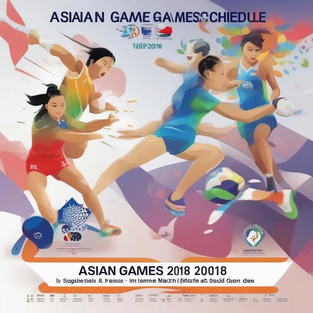 Bảng thi đấu Asian Game 2018