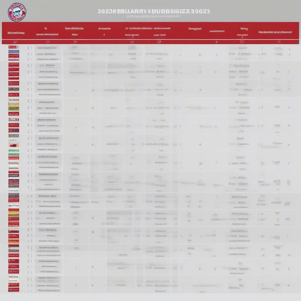 Lịch thi đấu Bayern Munich Bundesliga 2023