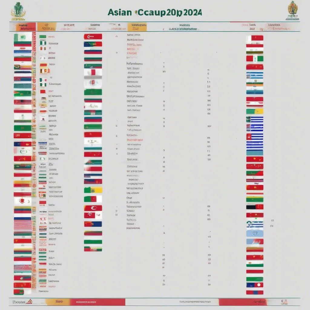 Lịch thi đấu bóng đá Asian Cup 2024 - Cập nhật mới nhất