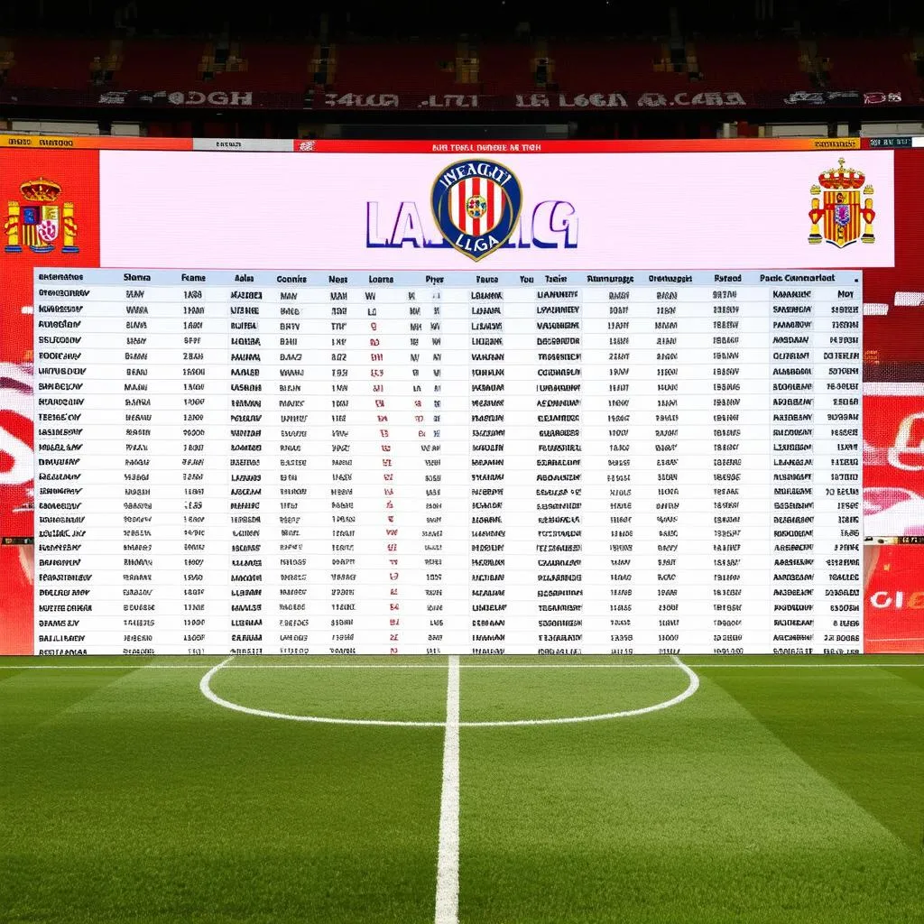 Lịch thi đấu La Liga