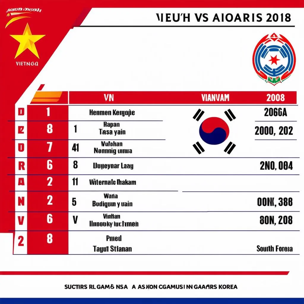 Lịch thi đấu bóng đá nữ Việt Nam vs Hàn Quốc