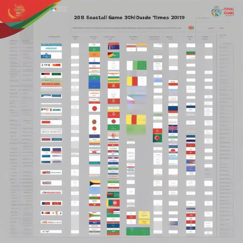 Lịch thi đấu bóng đá SEA Games 30