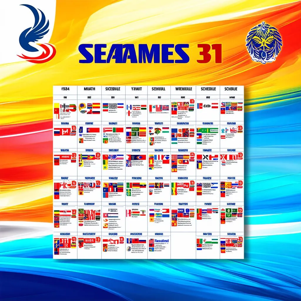 Lịch thi đấu bóng đá Sea Games 31