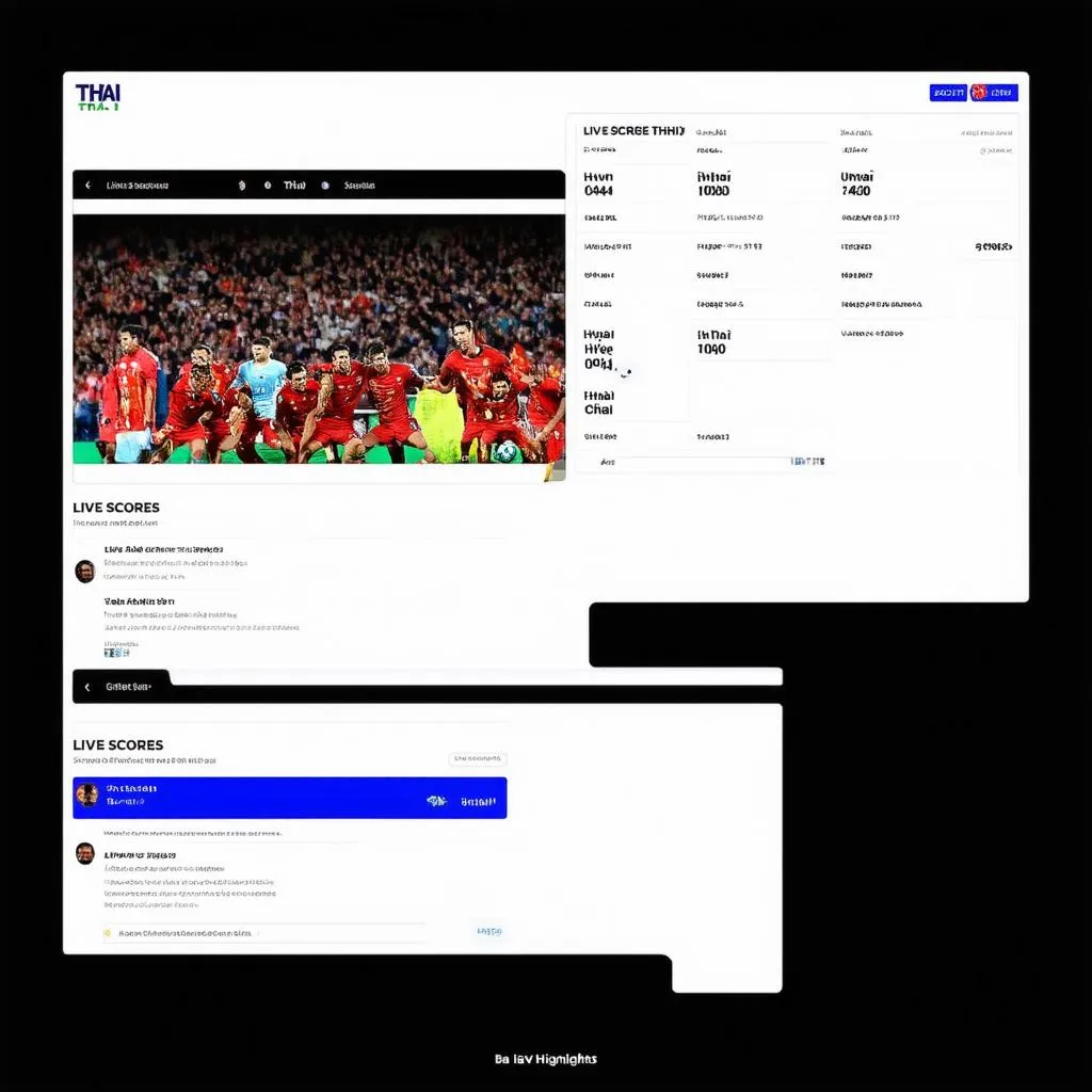 Lịch thi đấu bóng đá Thái Lan trực tiếp