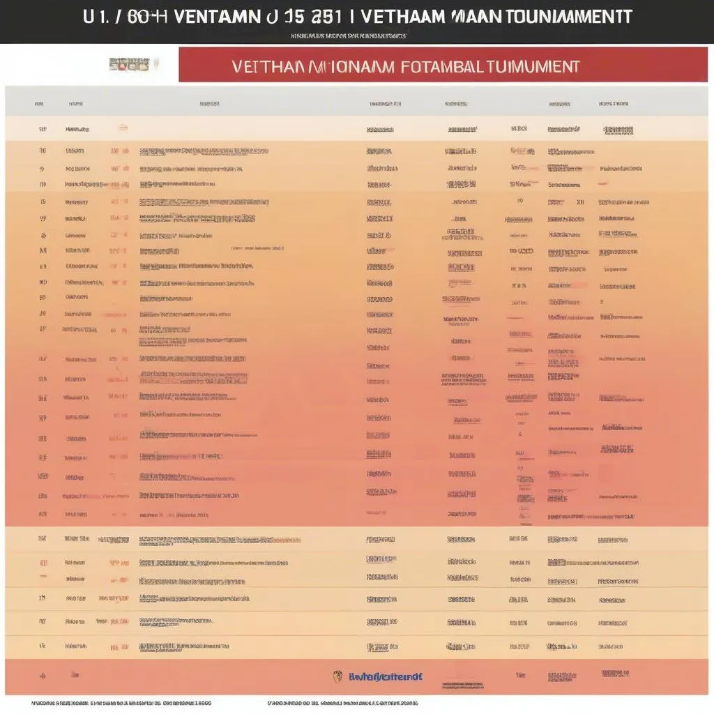 Lịch thi đấu bóng đá U15 Việt Nam 2023