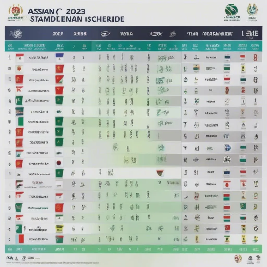 Lịch thi đấu bóng đá Vô địch Châu Á 2023