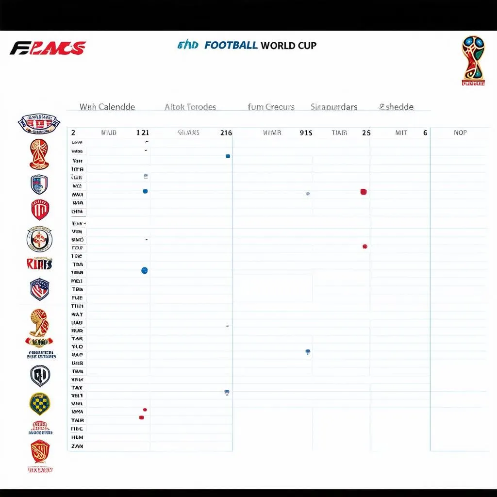 Lịch thi đấu bóng đá World Cup