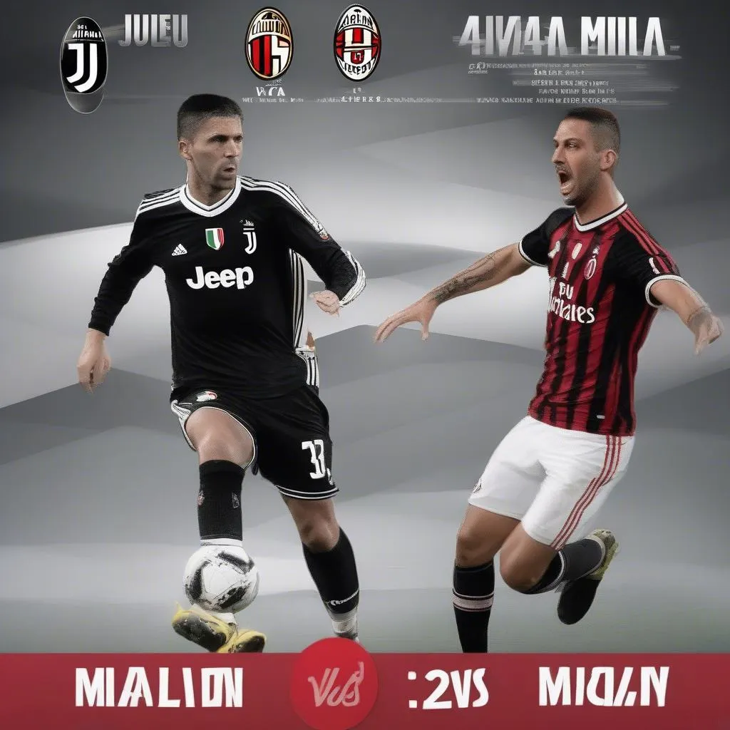 Lịch thi đấu Juventus vs AC Milan - Trận đấu đỉnh cao của bóng đá Ý