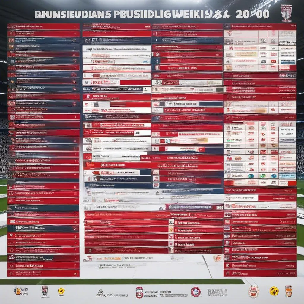 Lịch thi đấu Bundesliga 2020