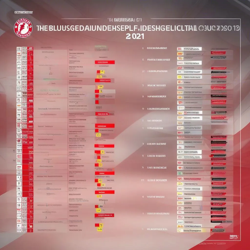 Lịch thi đấu Bundesliga 2021: Ngày giờ, đội bóng