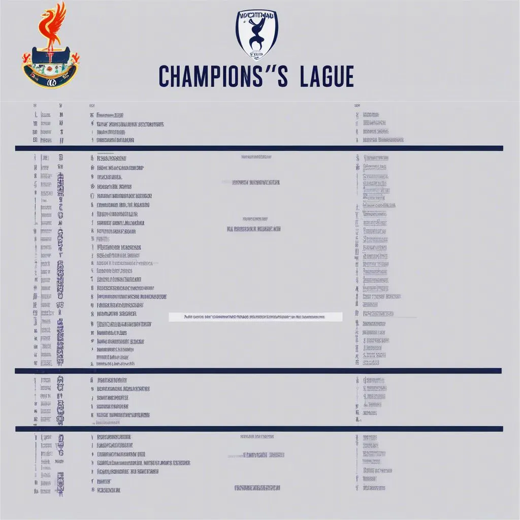 Lịch Thi Đấu C1 Tottenham 2023-2024: Chặng Đường Hành Trình