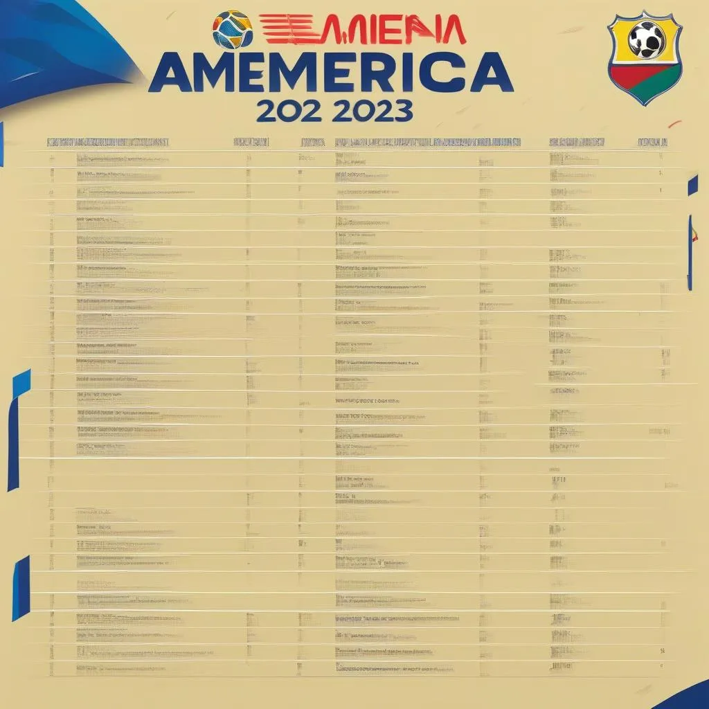 Lịch thi đấu Copa America 2023