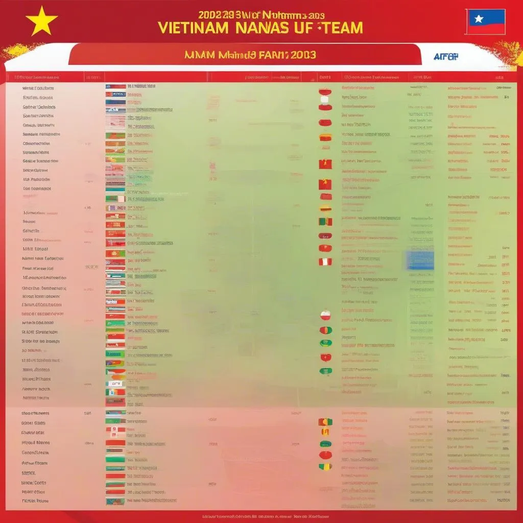 Lịch Thi Đấu ĐTQG VN AFF Cup 2023