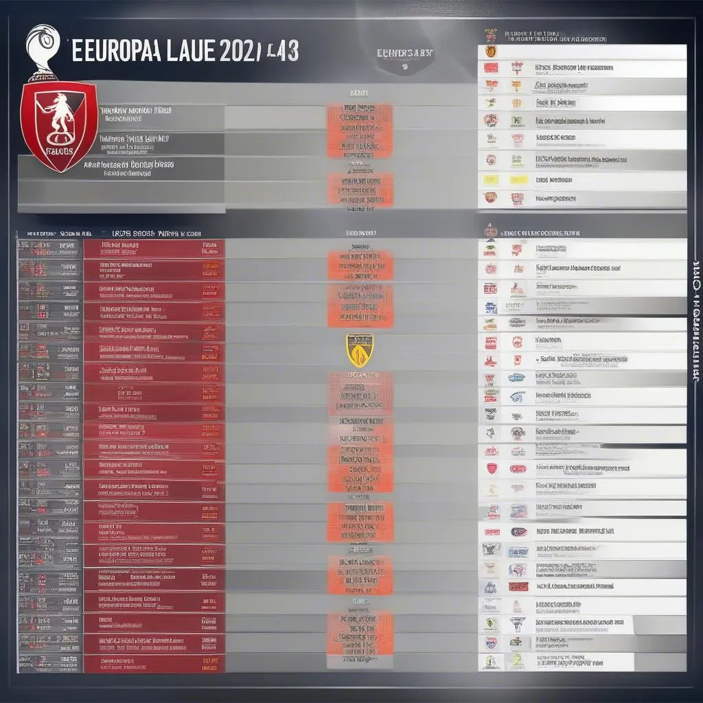 Lịch thi đấu Europa League 2024