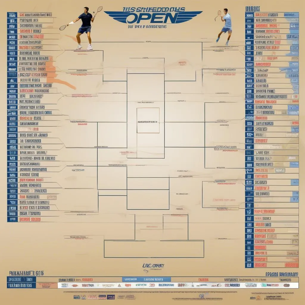 Lịch thi đấu Giải Quần Vợt Mỹ Mở Rộng 2015, với trận chung kết giữa Novak Djokovic và Juan Martín del Potro