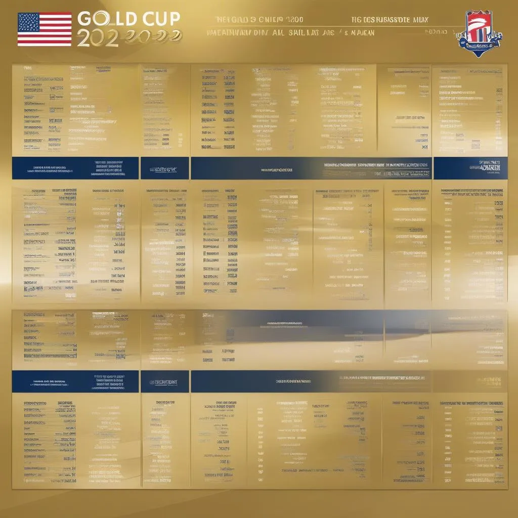 Lịch thi đấu Gold Cup 2023 - Cập nhật mới nhất