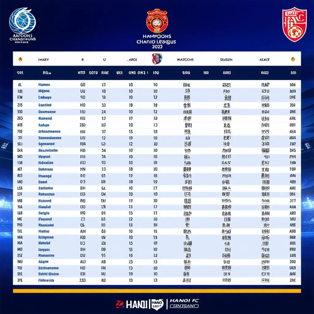 Lịch thi đấu AFC Champions League