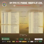 Lịch thi đấu Hải Phòng FC mới nhất