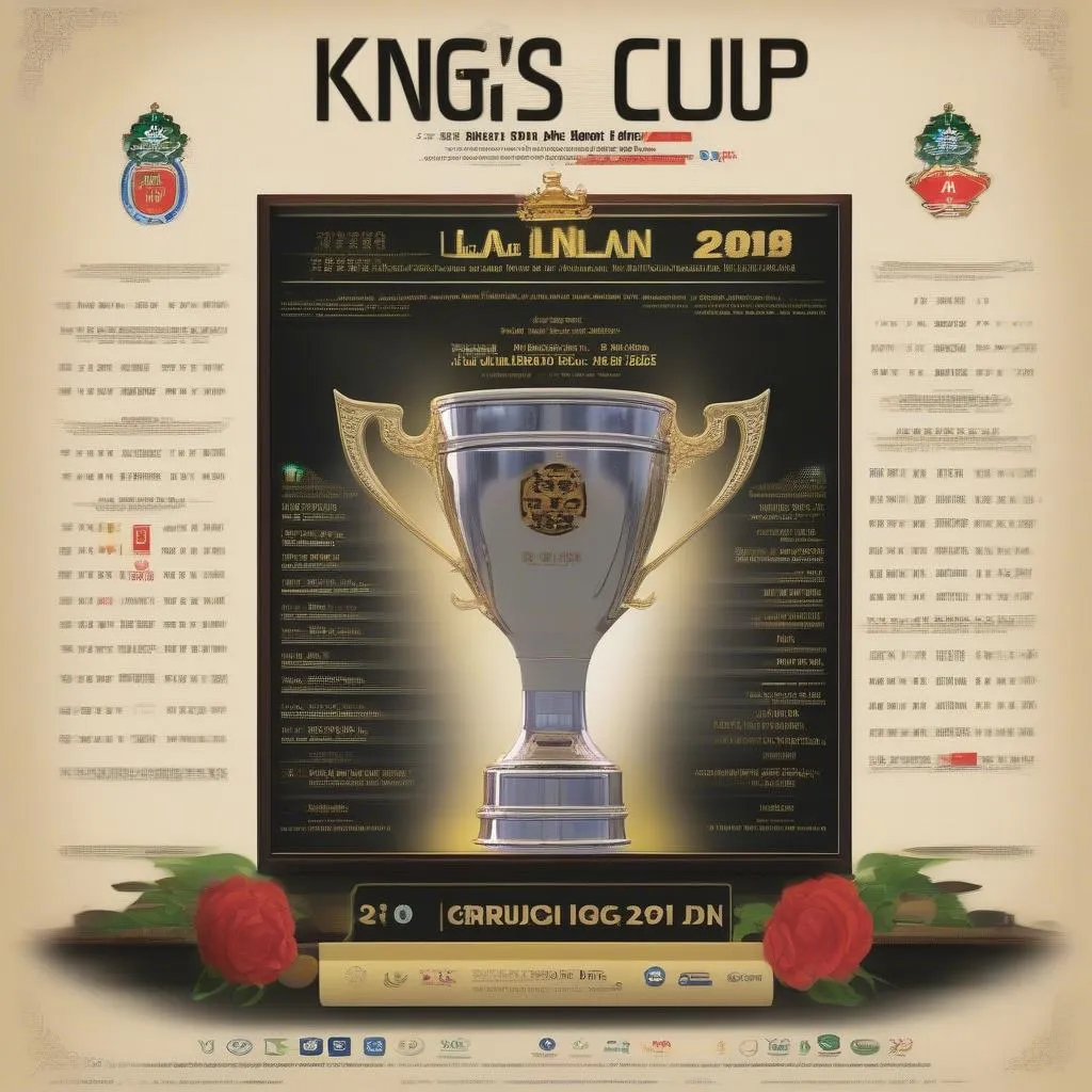 Lịch thi đấu King's Cup Thái Lan