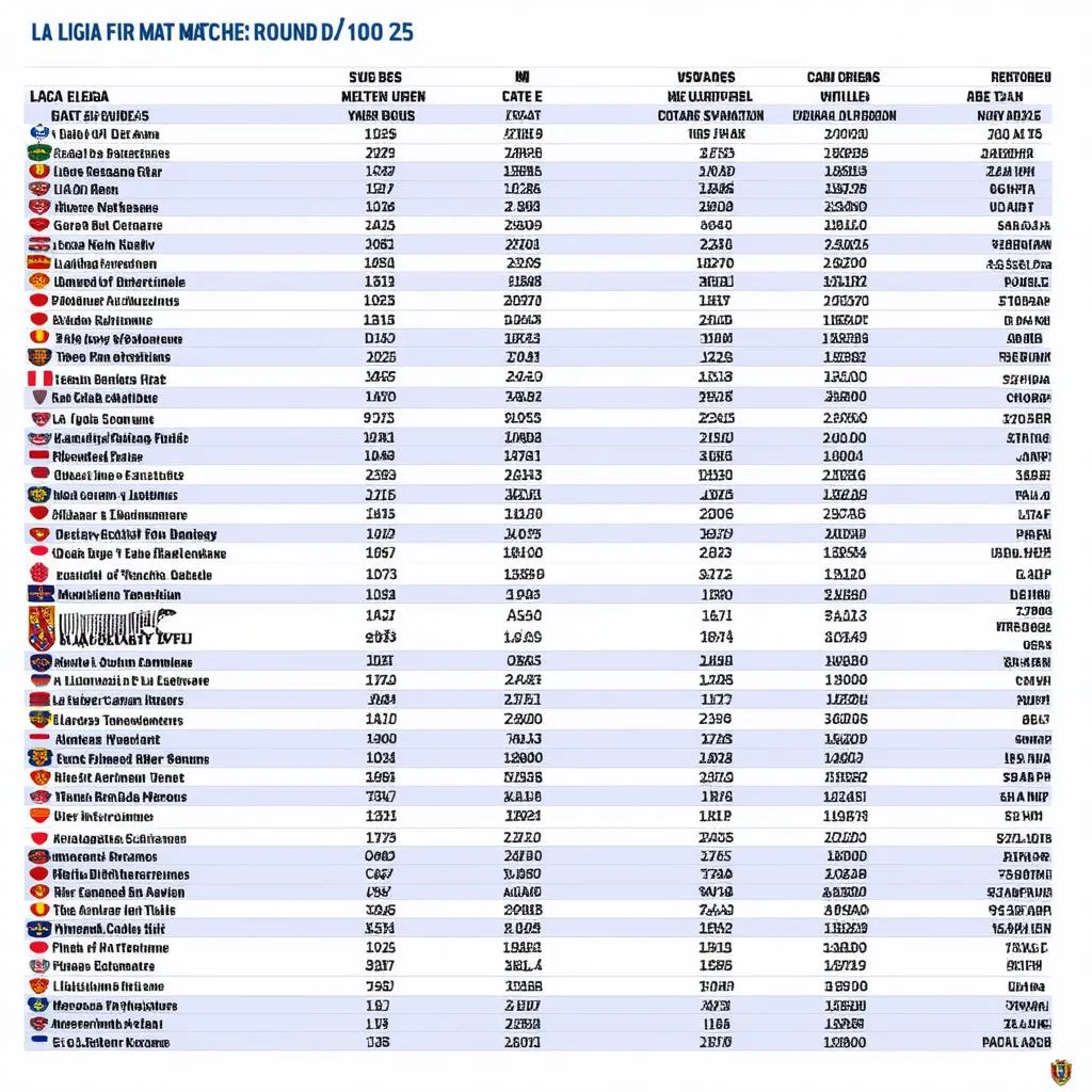 Lịch thi đấu La Liga vòng 35