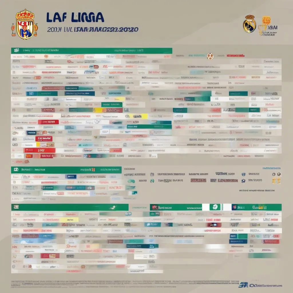 Lịch thi đấu La Liga 2023 trên VTVcab