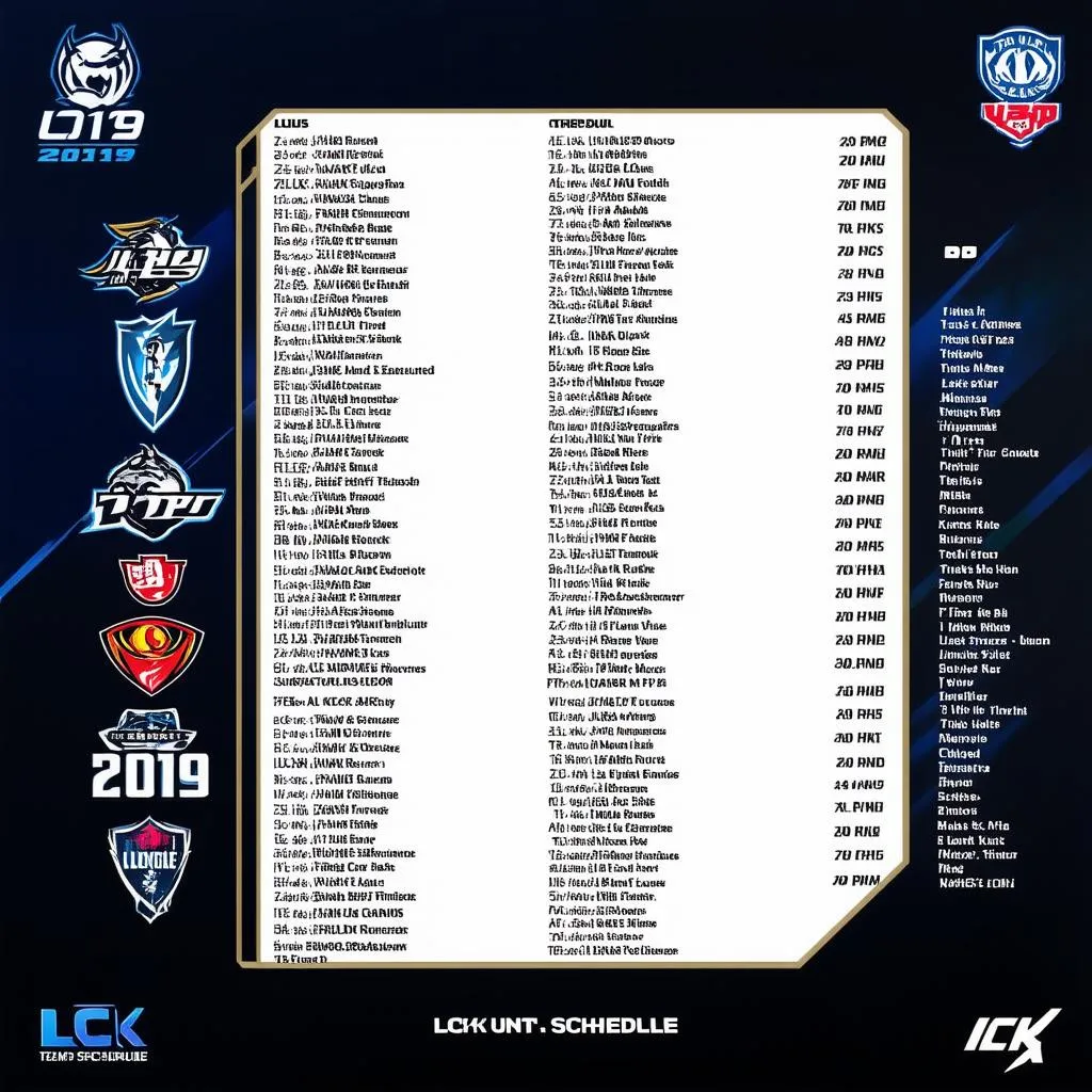 Lịch thi đấu LCK 2019